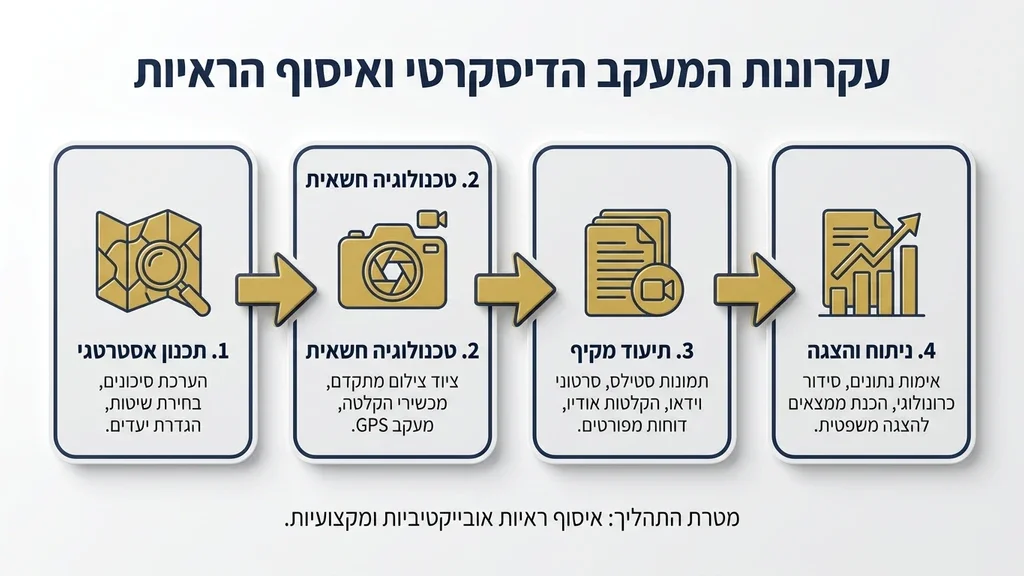 המחשה של מעקב דיסקרטי ואיסוף ראיות, מתאים להקשר של חקירות אישות ובגידות. חוקר פרטי בגידות בפתח תקווה מבצע מעקב