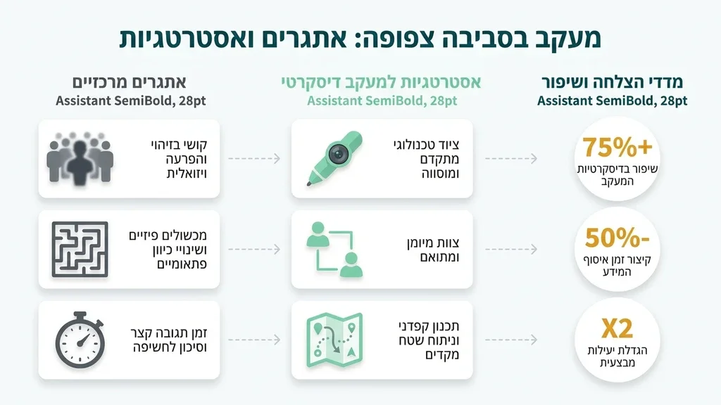 אחרי הפסקה הראשונה תחת הכותרת אתגרים מקצועיים בשטח, עוסק בסביבה הצפופה והצורך במעקבים זהירים. חוקר סמוי מבצע מעקב